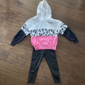 Justice hoodie & legging set